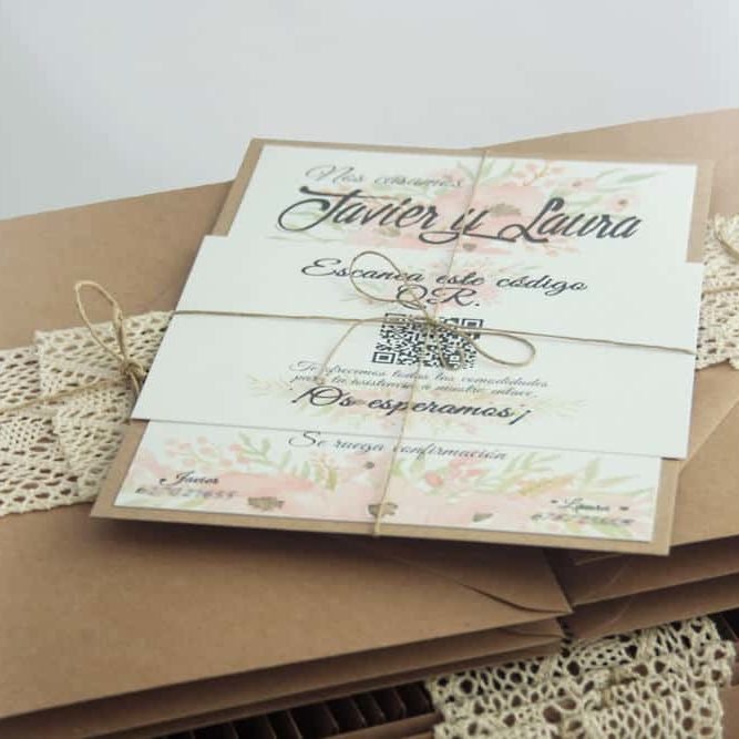 Sobres para invitaciones de boda