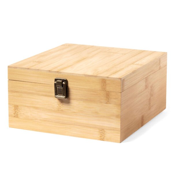 caja de bambú personalizable